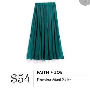 Faith & Zoe Romina Maxi Skirt